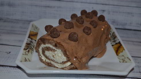 рулет с творогом