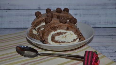 рулет с творогом