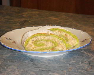 Рулет со сливочным сыром