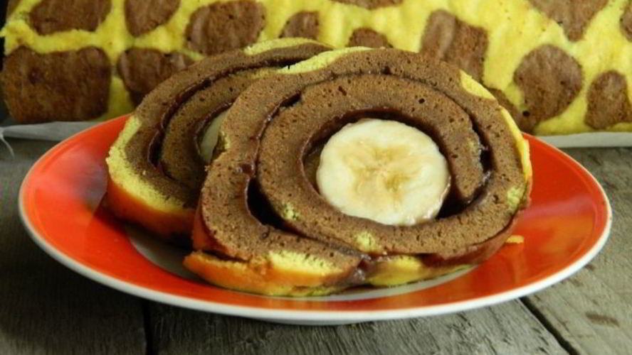 Рецепт рулет жираф