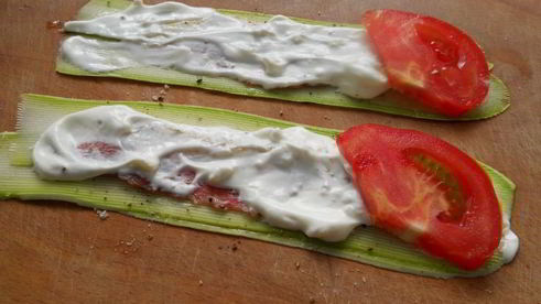 рулетики из кабачков с утиной грудкой в духовке