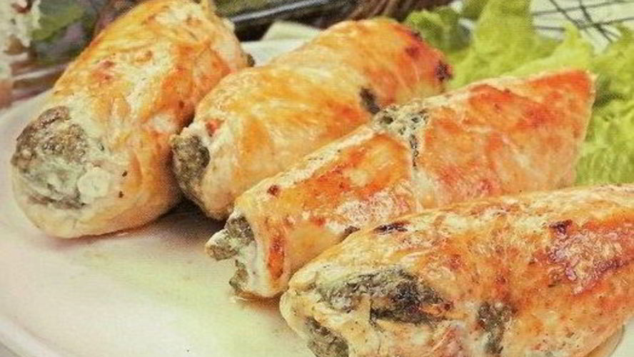 Рецепт рулетики из куриного филе со шпинатом