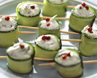 Рулетики из огурцов