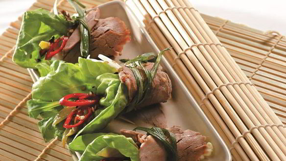 Рецепт Рулеты из отварной говядины