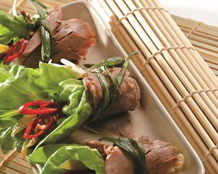 Рулеты из отварной говядины