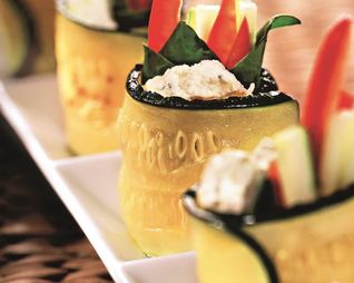 Рулеты из цукини с творогом