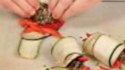 рулеты с телятиной и грибами