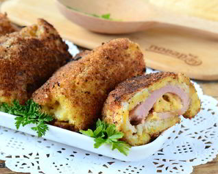 Сытные рулетики из хлеба