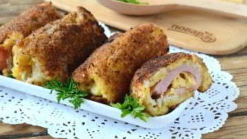 сытные рулетики из хлеба