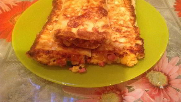 Рецепт Вкусный рулетик из лаваша