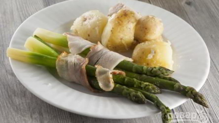 Рецепт запеченные рулетики из спаржи