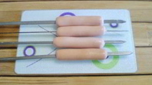 сосиски на мангале