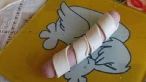 сосиски в слоеном бездрожжевом тесте в духовке