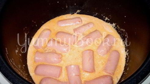 сосиски в сметанно-томатном соусе из мультиварки