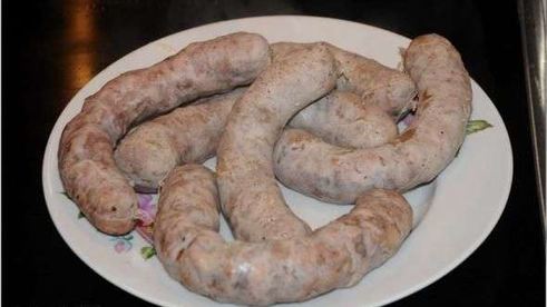 свино-говяжья домашняя колбаса