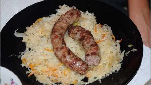 свино-говяжья домашняя колбаса