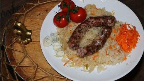 свино-говяжья домашняя колбаса