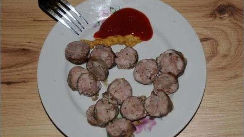 свино-говяжья домашняя колбаса