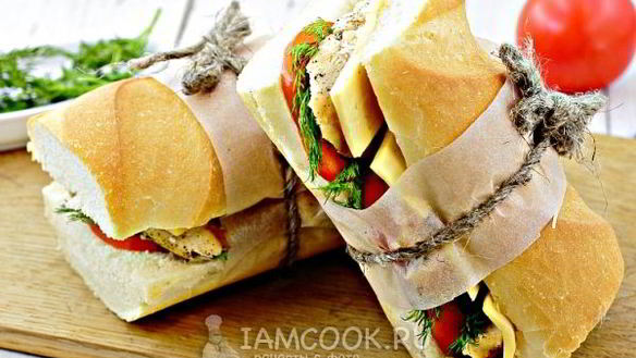 Рецепт Сэндвич с курицей