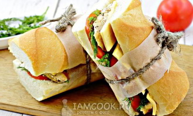 Сэндвич с курицей