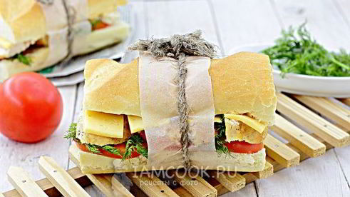 сэндвич с курицей