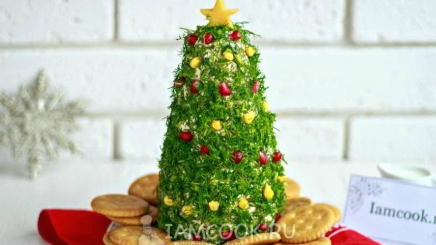 Рецепт сырная закуска елочка