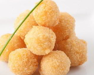 Сырные шарики на сковороде