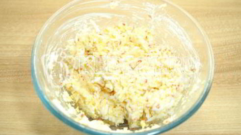 сырные шарики с крабовыми палочками