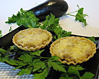 Баклажанный кокот в тарталетках