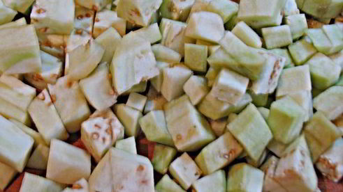 баклажанный кокот в тарталетках