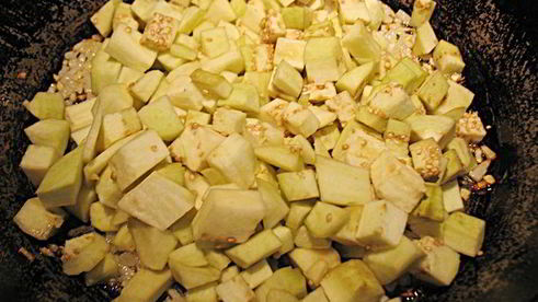 баклажанный кокот в тарталетках