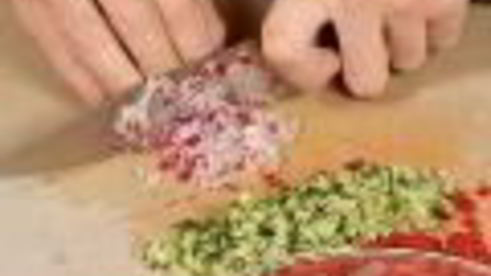 кольцо из тарталеток с овощами