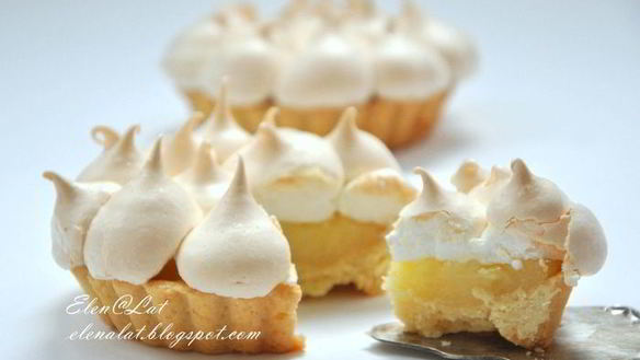 Рецепт Лимонные тарталетки с безе