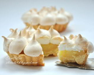 Лимонные тарталетки с безе