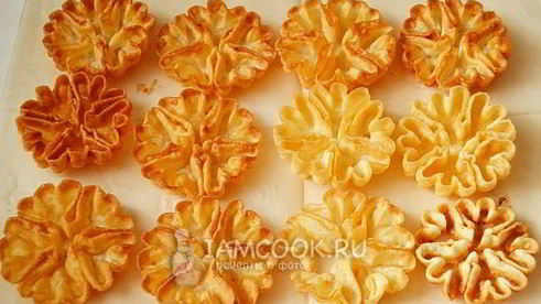 новогодние тарталетки с семгой