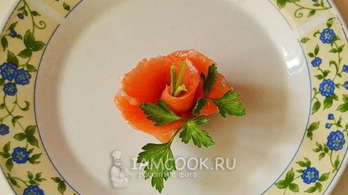 новогодние тарталетки с семгой