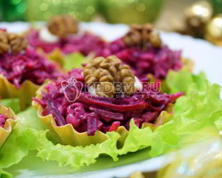 Свекла с сыром в тарталетках