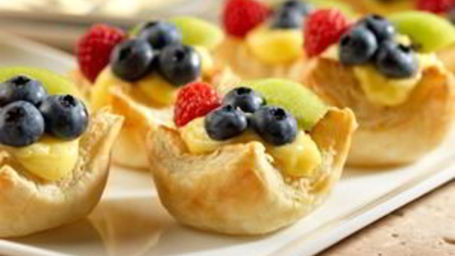 Рецепт тарталетки из слоеного теста с начинкой