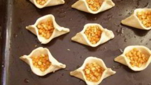 тарталетки из слоеного теста с начинкой
