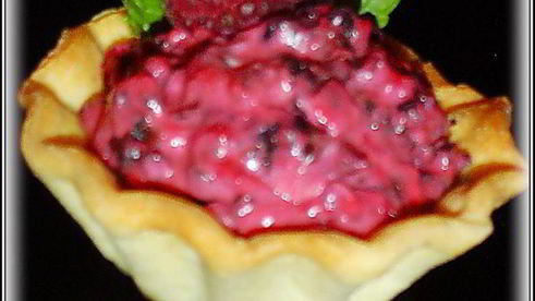 тарталетки малиновое облако