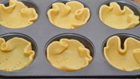 тарталетки с баклажанами