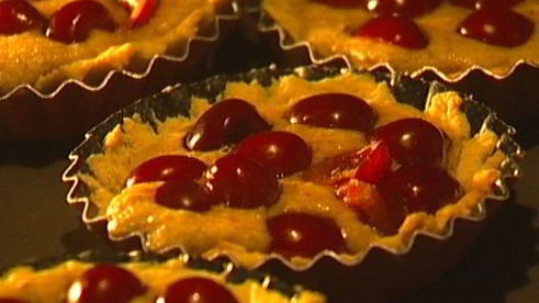 тарталетки с черешней