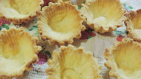 тарталетки с грибами