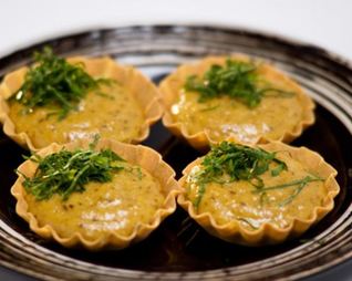 Тарталетки с грибным муссом