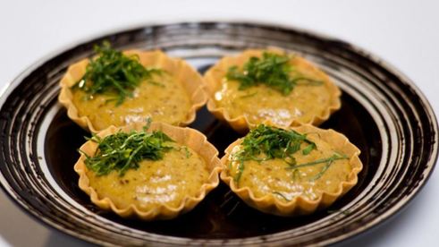 тарталетки с грибным муссом