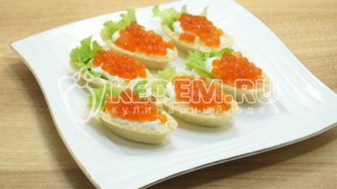 тарталетки с икрой