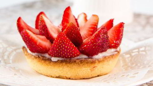 тарталетки с клубникой