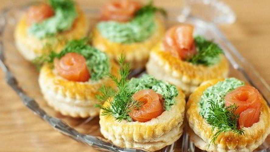 Рецепт тарталетки с крабовым мясом