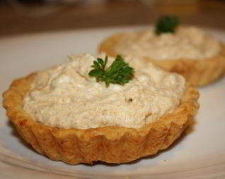 Тарталетки с кремом из лисичек