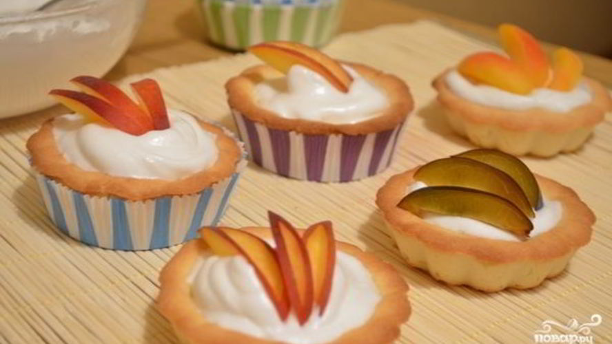 Рецепт тарталетки с кремом